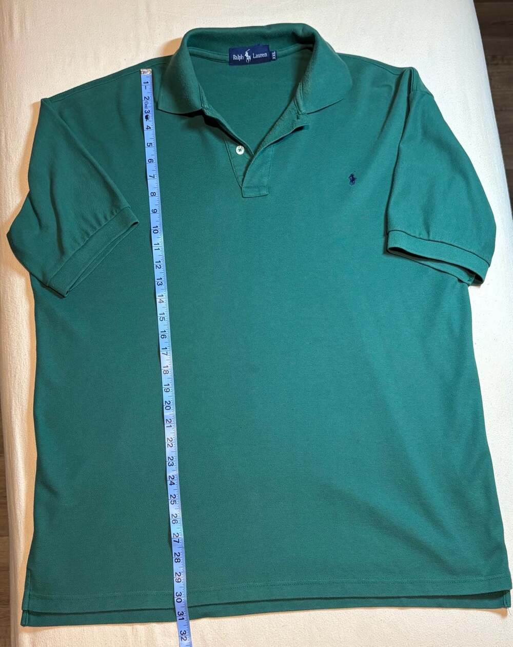 Ralph Lauren XXL Green Piqué Short Sleeve Polo Shirt - Picture 6 of 10
